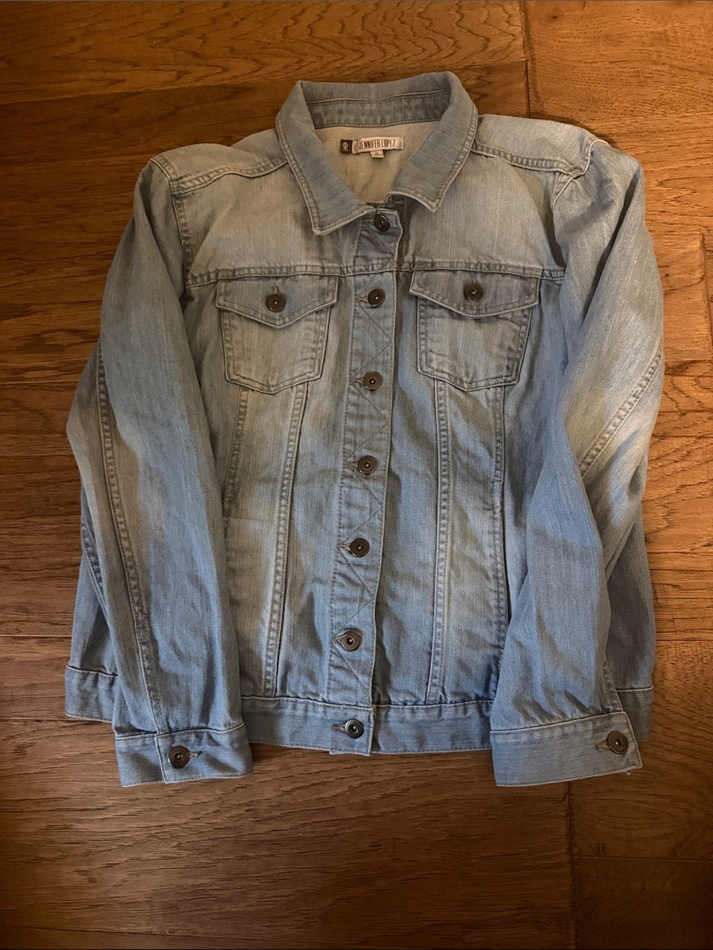 Jennifer Lopez Light Blue Denim Jean Jacket